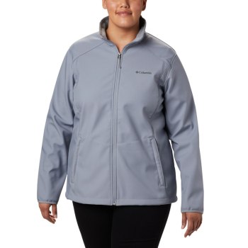 Columbia Kruser Ridge II Softshell Plus Size, Chamarras Grises Para Mujer | 243579-ZJO